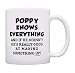 Funny Grandpa Gifts Poppy Grandpa Knows Everything Poppy Fathers Day Gifts for Grandpa Gift Coffee Mug Tea Cup White