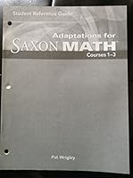 Student Reference Guide Adaptations for Saxon Math Courses 1-3 160032164X Book Cover