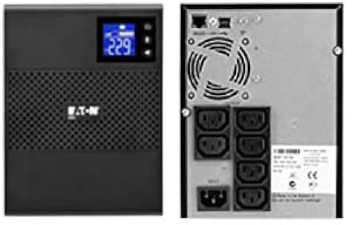 Eaton 5SC 750 IEC UPS Tower - Line-Interactive Uninterruptible Power Supply - 5SC750I - 750VA (6 outlets IEC-C13 10A, Shutdown Software)