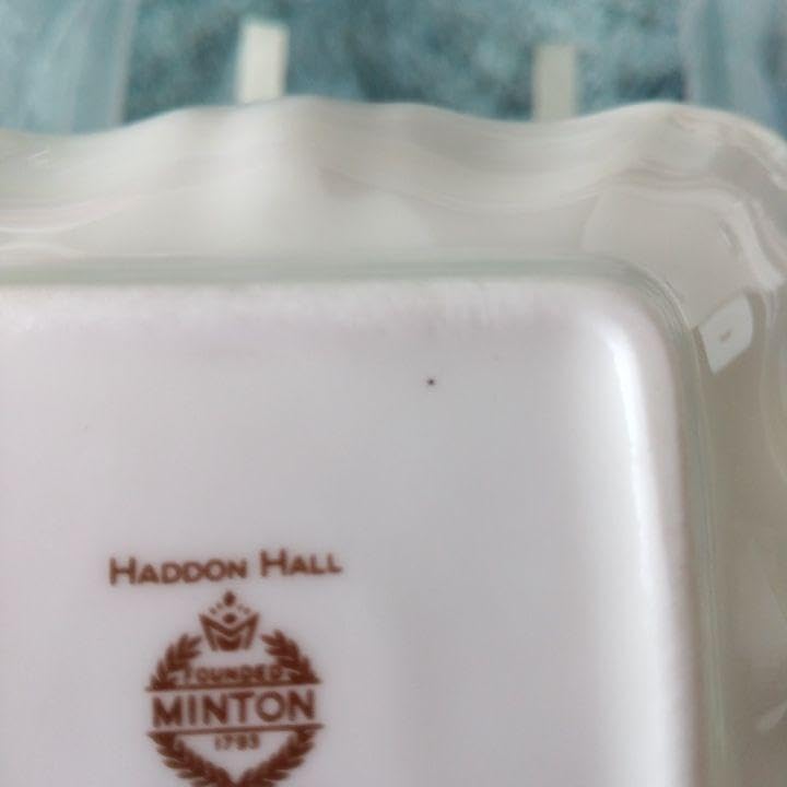 【希少】【美品】MINTON ハドンホール グリーン　スクエア トレイ 4枚 Amazon.co.jp: 英国製 ミントン ハドンホール グリーンスクエア