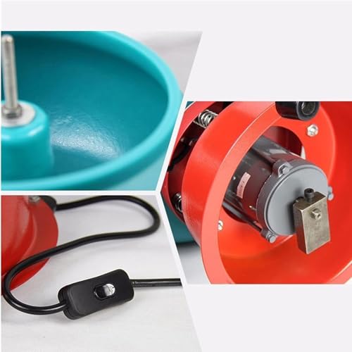 Máquina pulidora vibratoria para la fabricación de joyas, Tambor de pulido de 8 litros, herramienta de pulido para principiantes y profesionales.