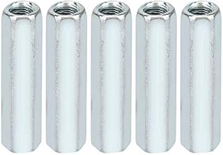 Coupling Nut, 5pcs M6 * 40 Long Rod Nut Hex Hexagonal Sleeve Nut Sleeve Nuts Standoff Threaded Fasteners