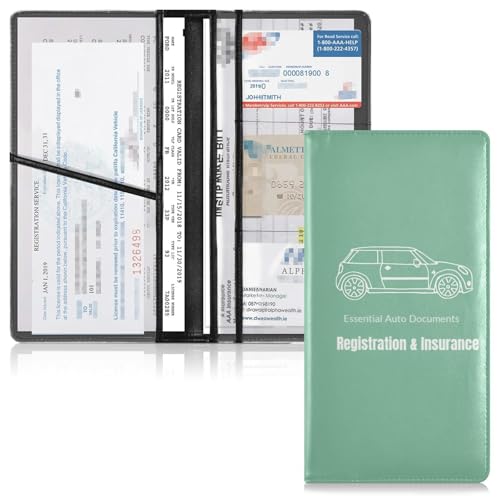 Organizador para auto cuero compacto miniatura 2