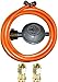 Produktbild 30mbar Druckregler + Propan-Gasschlauch mit 2 X 1/4" links Überwurfmutter (500 cm (5m))