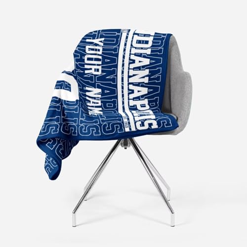Image of ANTKING Indianapolis Throw Blanket for Men Women Boy Custom Name and Number Gifts