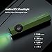 OLIGHT ArkPro EDC Flat Flashlight Rechargeable with Green Beam, UV and White LED,1500 Lumens USB-C Pocket Camping Flashlight, Spotlight Floodlight for Outdoor Emergency Working (OD Green CW)