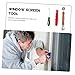 1Set Screen Installation Tool Window Screen Repair Kit with Spline Roller Hook and Durable Materials for Easy Installation and Replacement of Mesh Screens