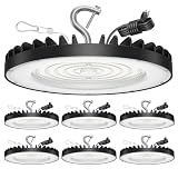 Yihuven 6 Pack UFO High Bay Led Shop Lights 150W...