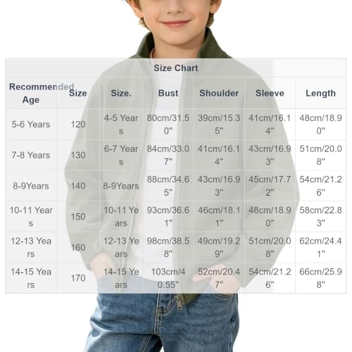 Boys Zip Up Jacket Stand Collar Textured Corduroy Knit Long Sleeve tops - image 4