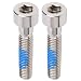 Tornillo de pernos de bicicleta de 2 uds, tornillos de vástago de manillar de bicicleta M6x30mm tornillos de tapa de auriculares para bicicleta de carretera de montaña(plata) Bicicletas y Repuestos