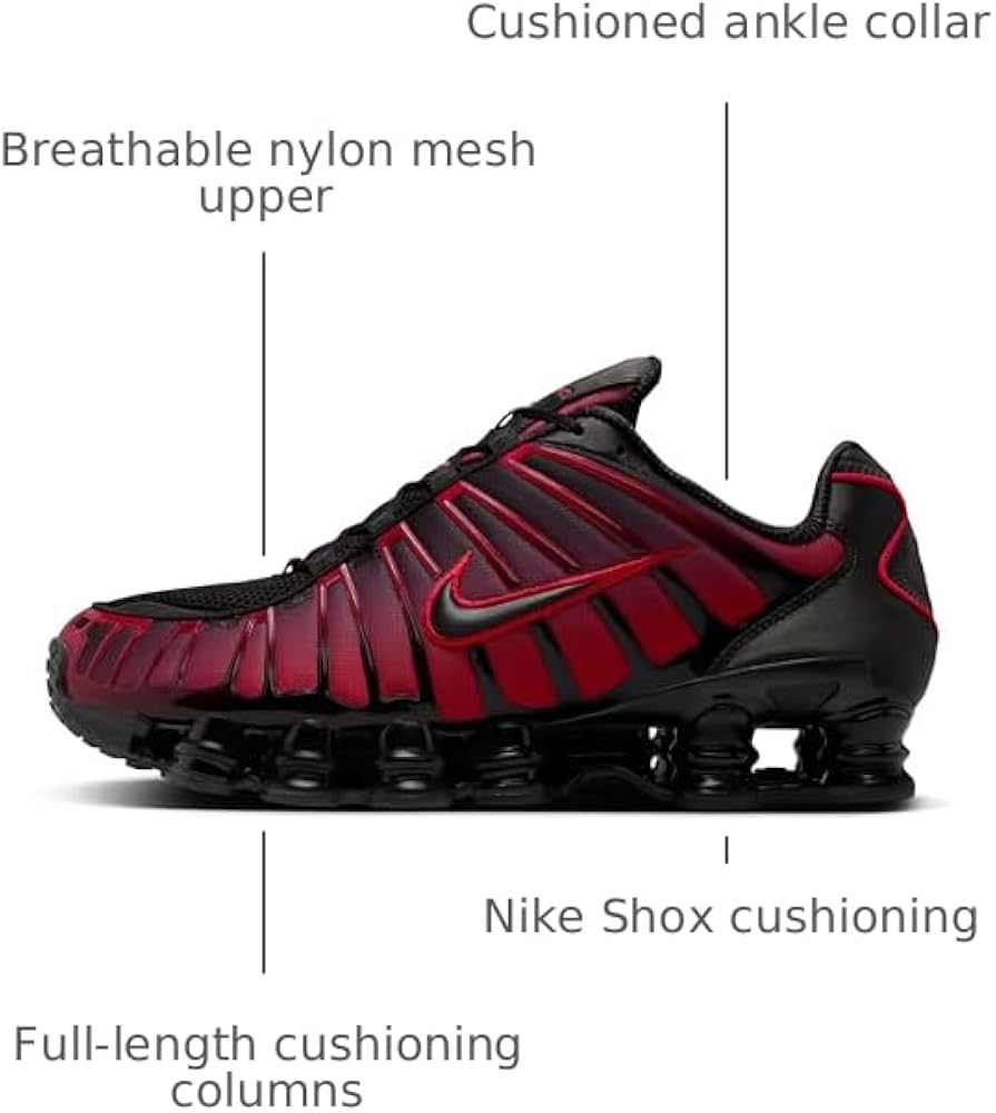 Amazon.com | Nike Shox TL (IF6202-001, Black) Size 8 | Fashion