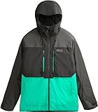 Material: 100% Polyester Picture M Object Jacket Colorblock-Grün-Schwarz - Wasserdichte isolierte Herren Freeride Jacke, Größe M - Farbe