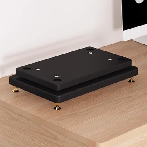 Support d'enceintes double couche avec clous en cuivre pour studio de musique et caisson