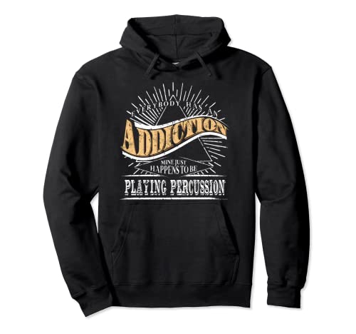 T-shirt de percussion latine « Addicted To Percussion Instruments T » Sweat à Capuche