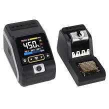 High Power 200W Soldering Station Kit, Constant Temperature Digital Solder Station for Electronics PCB Repair 200 with Iron Tips, Suitable for Various Welding Scenarios US