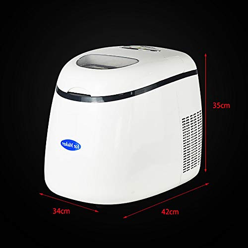 JMFHCD Eiswürfelmaschine 10 kg/24h Eiswürfelbereiter, Einzel Produktionszeit 10-15 min/12 pcs, Wasser Manuell Hinzufügen… – Bild 4