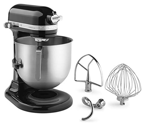 KitchenAid KSM8990OB 8-Quart Commercial Countertop Mixer, 10-Speed, Gear-Driven, Onyx Black