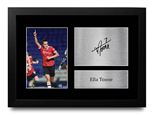 Photo dédicacée Ella Toone cadre A4 sous licence cadeau football pour supporter