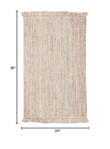 Tapete Decorativo SAFAVIEH 2 x 3 ft Gris y Beige miniatura 2