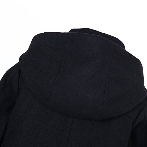 Richie House Girls' Wool Double-Breasted Jacket Rh2517-B-8 Black #TOP2