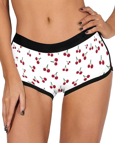 Image of Aueyan Womens Boyshorts Panties Stretchy Boxer Briefs Novelty Lounge Sleep Shorts