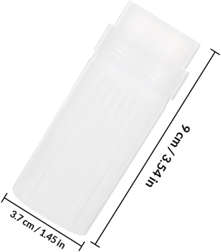 3pcs Plastic Staining Jar with Lid for Microscope Slide Storage round Slide Mailer Container Laboratory Use for Chemistry Lab
