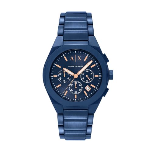 Armani Exchange Orologio da uomo, Movimento cronografo al quarzo e