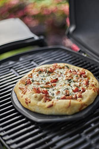 Weber 8831 Premium Pizzastein rund 26 cm, Schwarz, 27,5 x 27,1 x 30 (Packung mit 2)