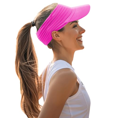 YAMEE Visor Cap Damen Elastisch Sonnenschutz Atmungsaktive,Sonnenhüte für Männer Frauen im Frühling Sommer Schnelltrocknend,Sonnenblende Herren Leicht Weich,Strand Sonnenvisor Damen UV-Schutz,Outdoor