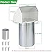 4 Inch Dryer Vent Cover Outside Hooded Wall Vent with Screen and Damper, Exhaust Vent Wall Mount Exterior Wall Vents Cover Cap for Dryer Ventilation&Outdoor Air Exhaust,Galvanized Steel,White