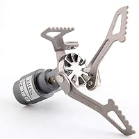 BRS BRS-3000T ultraleichter Gaskocher, 26 g, Titanlegierung, Outdoor-Campingkocher, kleines Format, tragbar, Picknick – Ansicht 9
