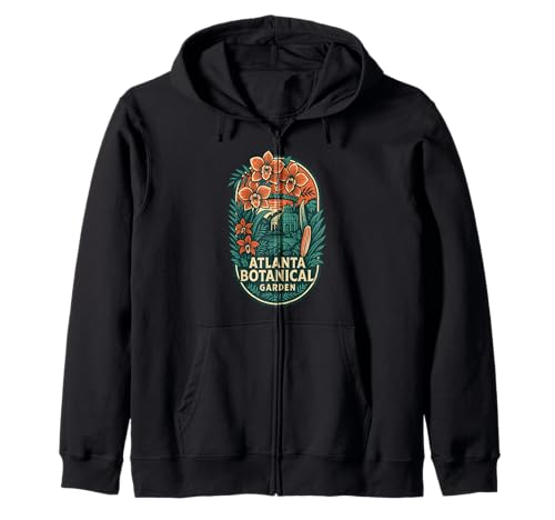 Atlanta Botanical Garden Shirt Orchid Conservatory Atlanta Zip Hoodie
