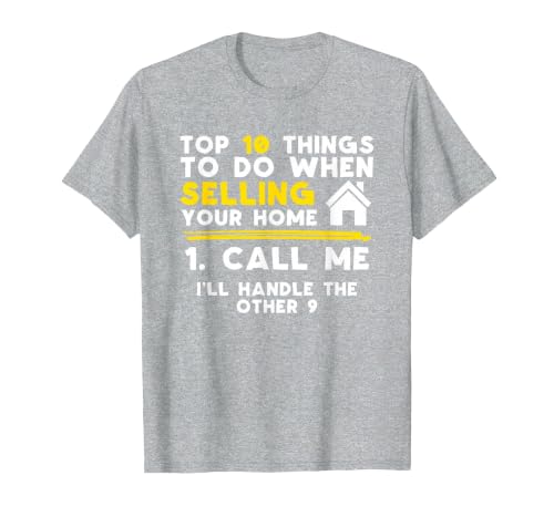 Real Estate Agent Call Me T-Shirt, Men, Heather Grey, 6X-Large
