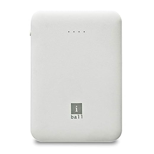 iBall 5000 mAh Power Bank (IB-5000LPS), Dual USB Output, White
