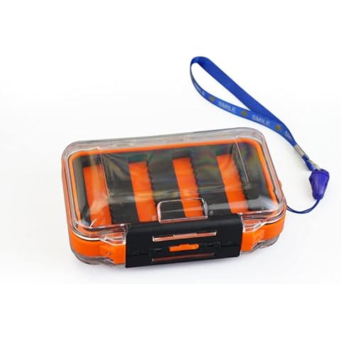 Angelköderbox BLLNDX Tragbare Wasserdichte Mehrere Fächer Fliegenfischen Tackle Box Cover