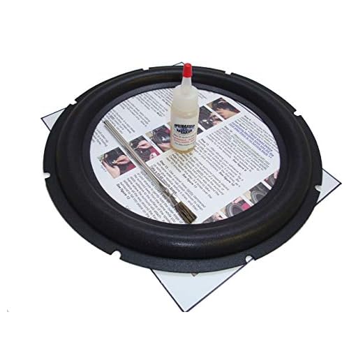 Springfield Speaker 12" Subwoofer Foam Surround Repair Kit - 1 Speaker Kit - Compatible with Rockford Fosgate Punch, HE2, RFP 3412-12 Inch