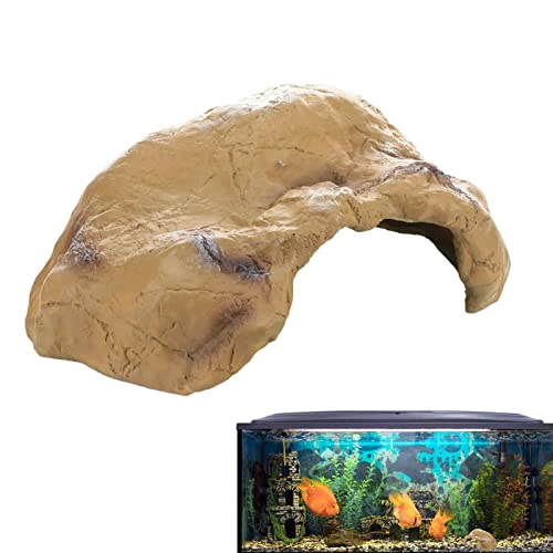 Esconderijo do tanque de peixes de répteis, Turtle Reptile Basking Hide, Acessórios de tanque de cav