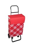 Rolser Carro de Compra, Acrílico, Rojo, 100x40x40 cm
