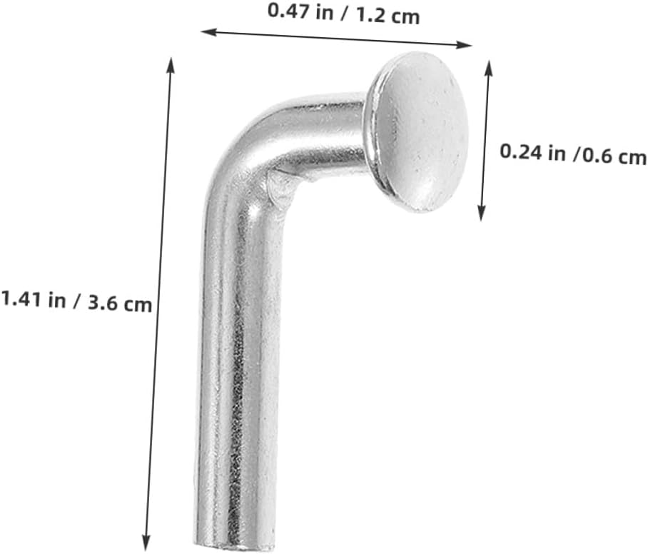 balacoo 100pcs L-Shaped Pallet Rack Safety Clips Galvanized Steel Locking Hitch Pins 6x50mm Heavy Duty Metal Fasteners for Warehouse Storage Racking Systems