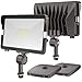 HYPERLITE 50W LED Flood Light 6,000LM (200W HID Equivalent) 5000K Daylight with 180° Adjustable Knuckle Mount,with Base for Wall Mount IP65 Waterproof for Garden Yard Doorways Garage UL Listed