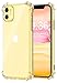 Matone for iPhone 11 Case, Crystal Clear Slim Protective Cover with Reinforced Corner Bumpers, Flexible Soft TPU Anti-Scratch Cases Compatible with Apple iPhone 11 (2019) 6.1-Inch