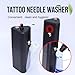 Tattoo Needle Cleaner Machine,Auto Sensor Flushing,Cleaning Tattoo Ink,With Magnetic Suction Function,Portable,to Clean Professional Cartridge Needle and Tip(Cordless Version) (BLACK)
