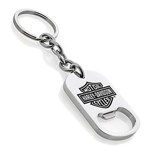 Harley-Davidson Bar & Shield Bottle Opener Key Chain, Silver HDKBO14