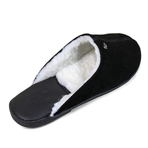 Pantufa Unissex Gramado forrada em lã sintética Ref.:439 Camurça Preto - 43