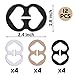 W-Plus Bra Strap Clips, Bra Clips to Make Racerback, Bra Strap Holders for Slip, Bra Strap Holder - Conceal Hide Straps - Cleavage Control