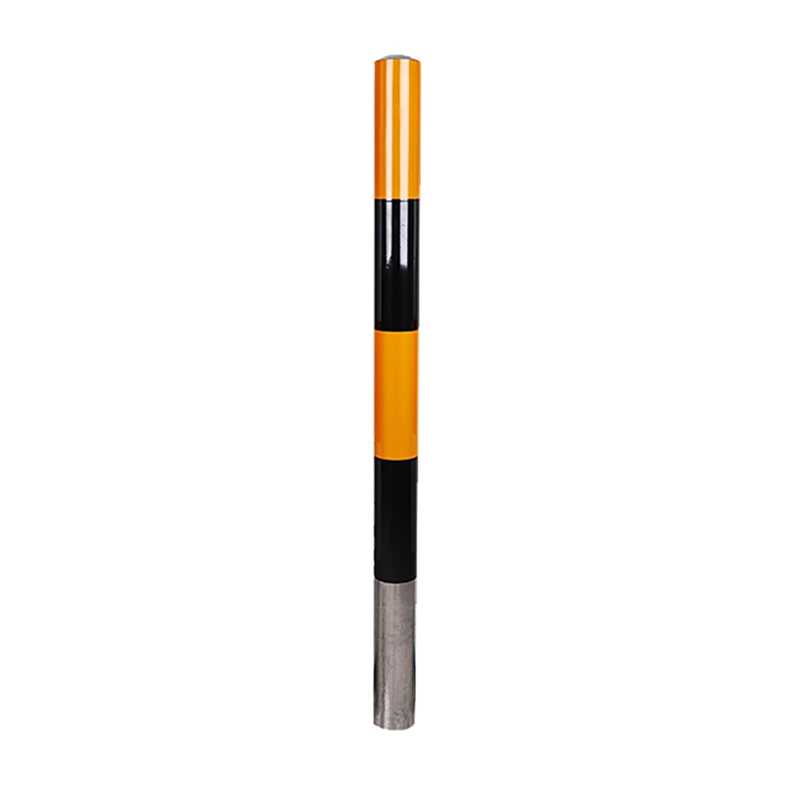 SGKOMN Heavy-Duty Safety Bollard Posts - Rustproof & Waterproof Traffic Barriers for Driveways, Reflective Security Bollards, 1pcs-yellow-39.4 * 4.5in