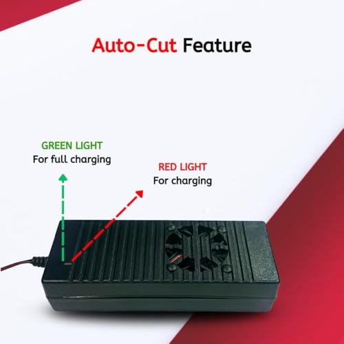 Image of 12V 10A Fast Battery Charger with Auto Cut Off with LED Indicator, Fast Charging for Car, Bike, Inverter, Lead Acid & Lithium Batteries with Safety Protection