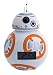BulbBotz Star Wars 2020503 BB-8 Kids Light up Alarm Clock | White/Orange | Plastic | 7.5 inches Tall | LCD Display | boy Girl | Official