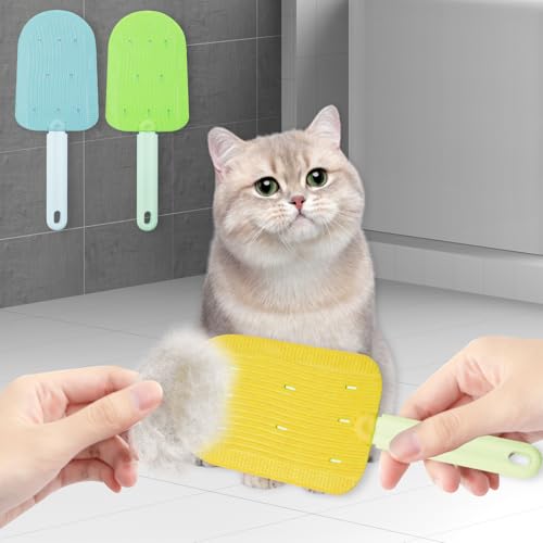 Image of 3Pcs Cat Tongue Comb, Cat Comb Brush Shedding Household Tools Supplies, Lovely Cat Grooming Supplies Cat Brushes Tools for Indoor Cats, Cat Tongue Comb Suitable for Cat Massage and Cat Hair Cleaning