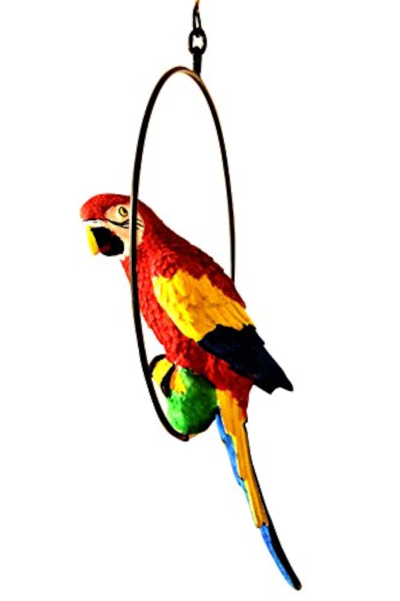 MARINER'S Hanging Parrot for Home Décor, Vibrant Garden Accent